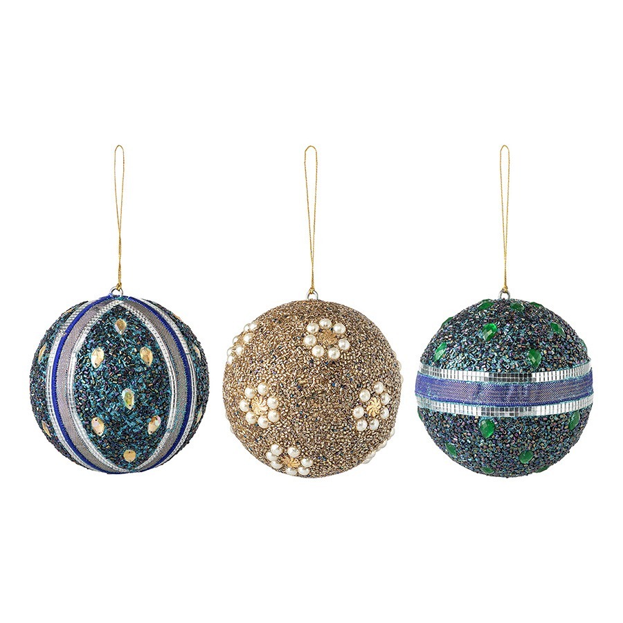 Фото Набор ёлочных украшений vivid moments коллекции new year essential, 3 шт. (78338) - интернет-магазин МегаТерем в Москве