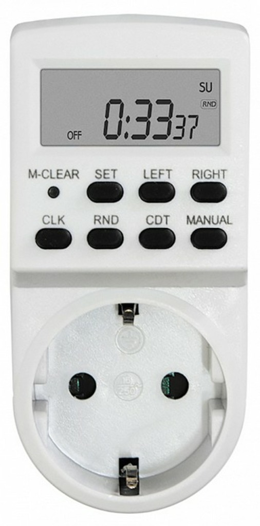 Фото Розетка с таймером Feron TM24 23257 FE_23257 - интернет-магазин МегаТерем в Москве