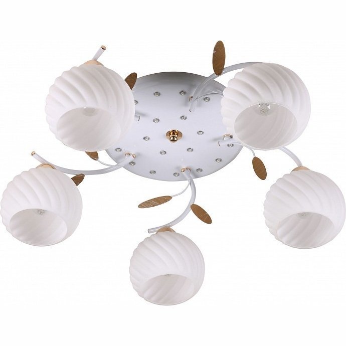 Фото Потолочная люстра IDLamp 821 821/5PF-LEDWhitegold - интернет-магазин МегаТерем в Москве