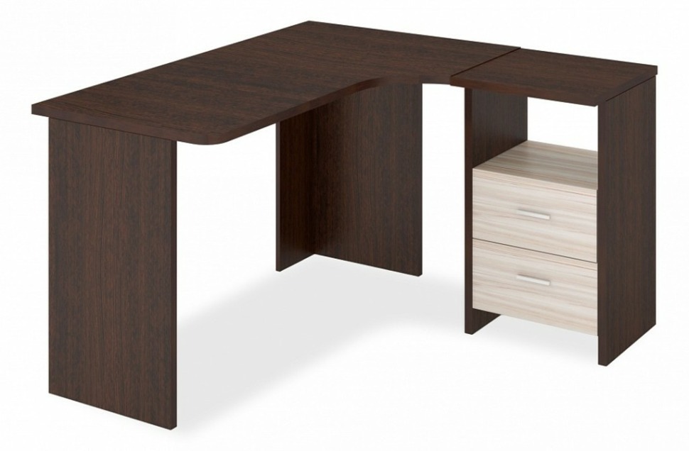 Фото Стол письменный Домино Лайт СКЛ-Угл130 MER_SKL-Ugl_130_VK_PRAV - интернет-магазин МегаТерем в Москве