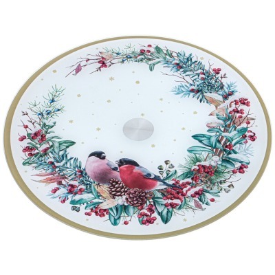 Тортовница вращающаяся снег...