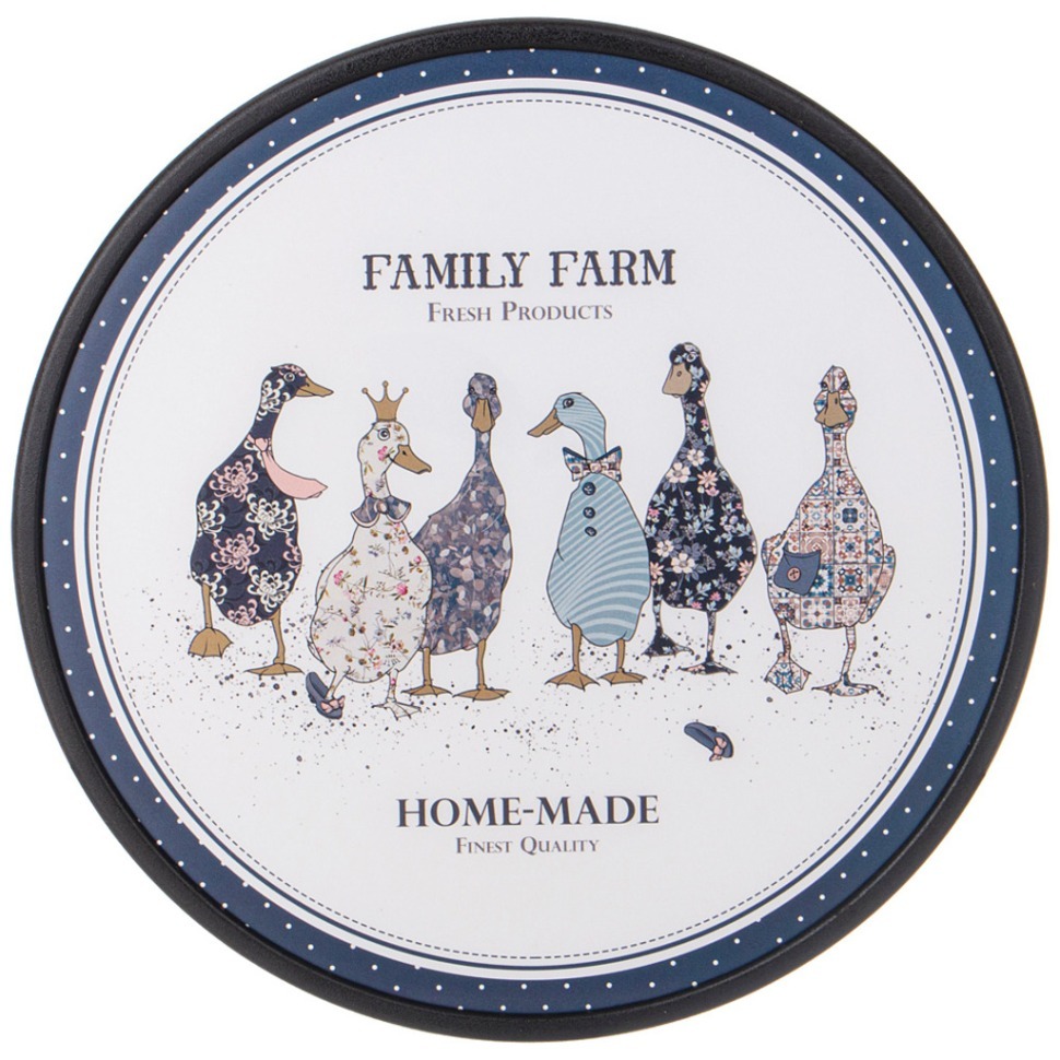 Фото Доска разделочная family farm диаметр 27,5*1.2 см Agness (895-177) - интернет-магазин МегаТерем в Москве
