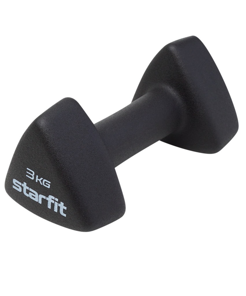 Фото Гантель неопреновая STARFIT DB-205 3 кг, черный (1740213) - интернет-магазин МегаТерем в Москве
