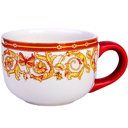 Фото Кружка-супница 550 мл Романтика LORAINE (30776) - интернет-магазин МегаТерем в Москве