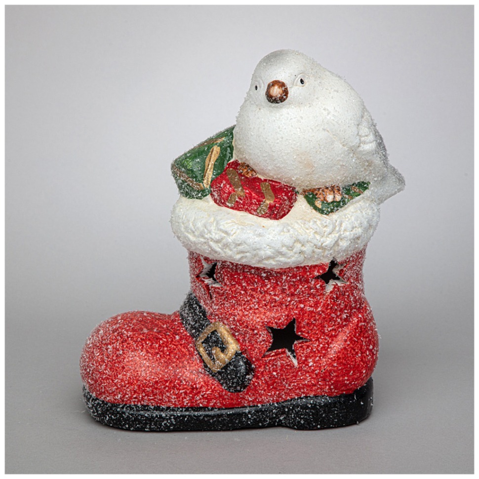 Фото Фигурка птичка с led-подсветкой 14*7,5*15,5 см Lefard (248-167) - интернет-магазин МегаТерем в Москве