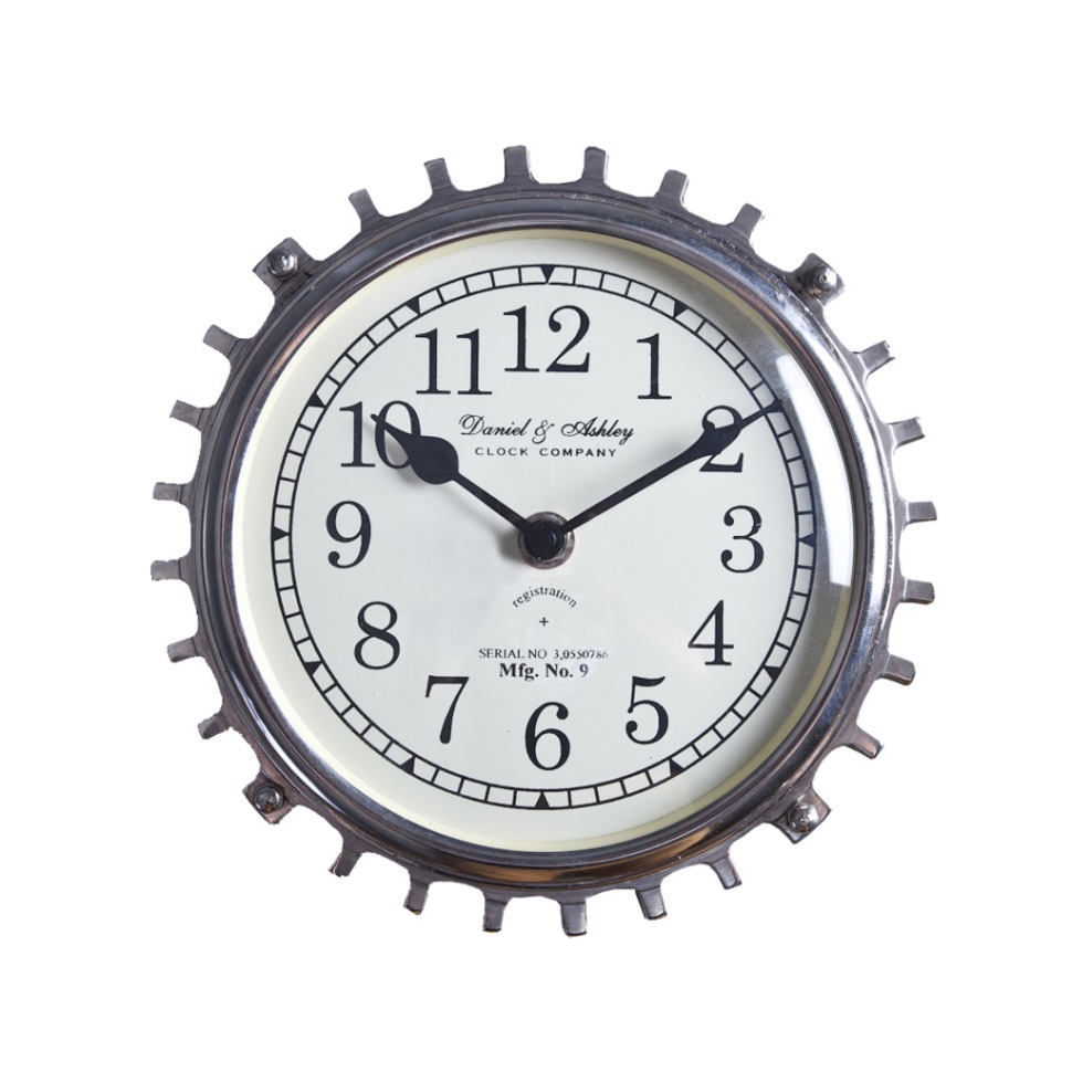 Фото Часы 45-382-24, металл, стекло, chrom, ROOMERS FURNITURE - интернет-магазин МегаТерем в Москве