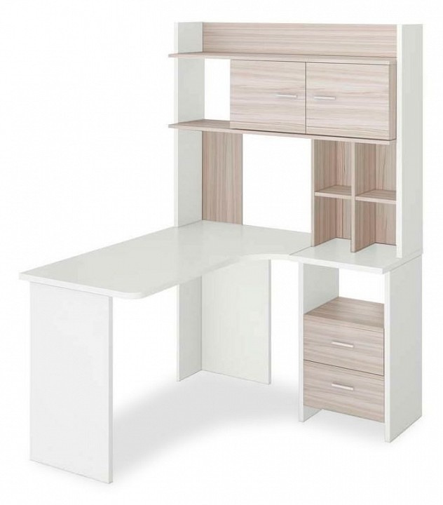 Фото Стол компьютерный Домино Lite СКЛ-Угл130+НКЛХ-120 БЕК ПРАВ MER_SKL-Ugl130_NKLH-120_BEK_PRAV - интернет-магазин МегаТерем в Москве