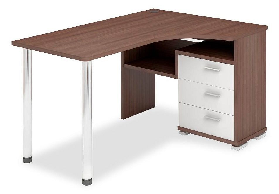 Фото Стол компьютерный Домино СР-132С-150 ШБЕ-Ч-ПРАВ MER_SR-132S-150_SHBE-CH-PRAV - интернет-магазин МегаТерем в Москве