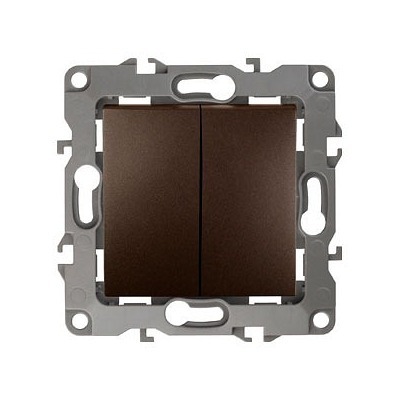 Выключатель двухклавишный без рамки Эра Эра 12 12-1004-13 ER_B0019312