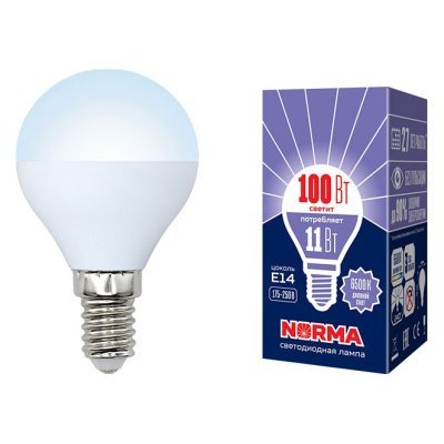 Лампа светодиодная Volpe  E14 11Вт 6500K UL-00003830 UL_UL-00003830