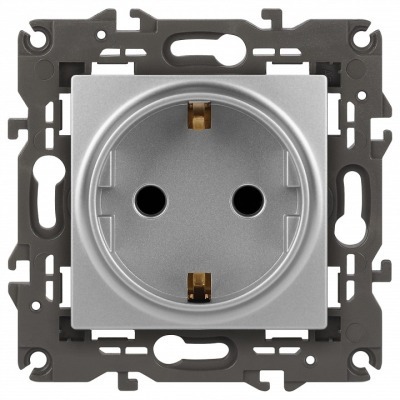 Розетка с заземлением, без рамки Эра Эра Elegance 14-2101-03 ER_B0034266