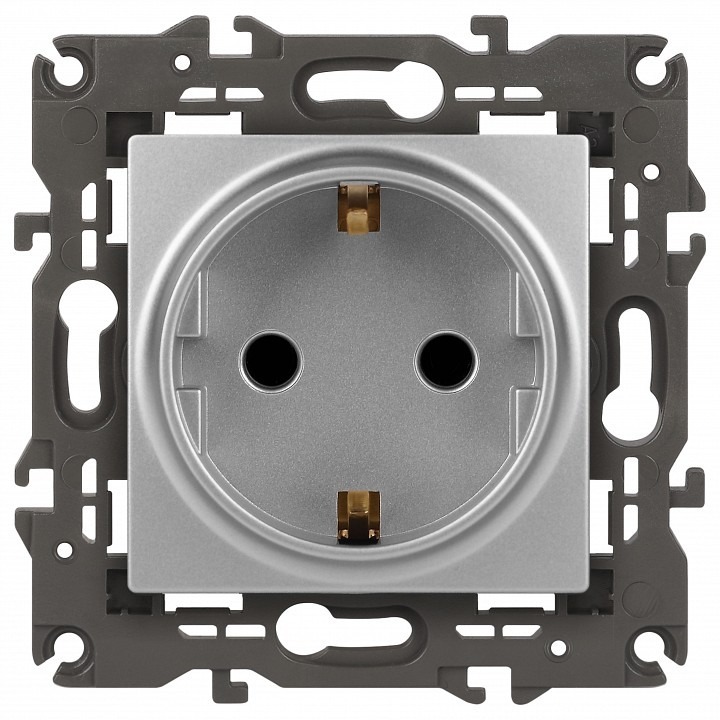 Фото Розетка с заземлением, без рамки Эра Эра Elegance 14-2101-03 ER_B0034266 - интернет-магазин МегаТерем в Москве