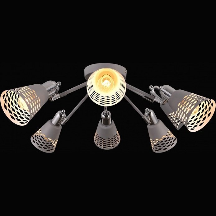 Фото Потолочная люстра Natali Kovaltseva Vision VISION 75096/8C GRAY - интернет-магазин МегаТерем в Москве