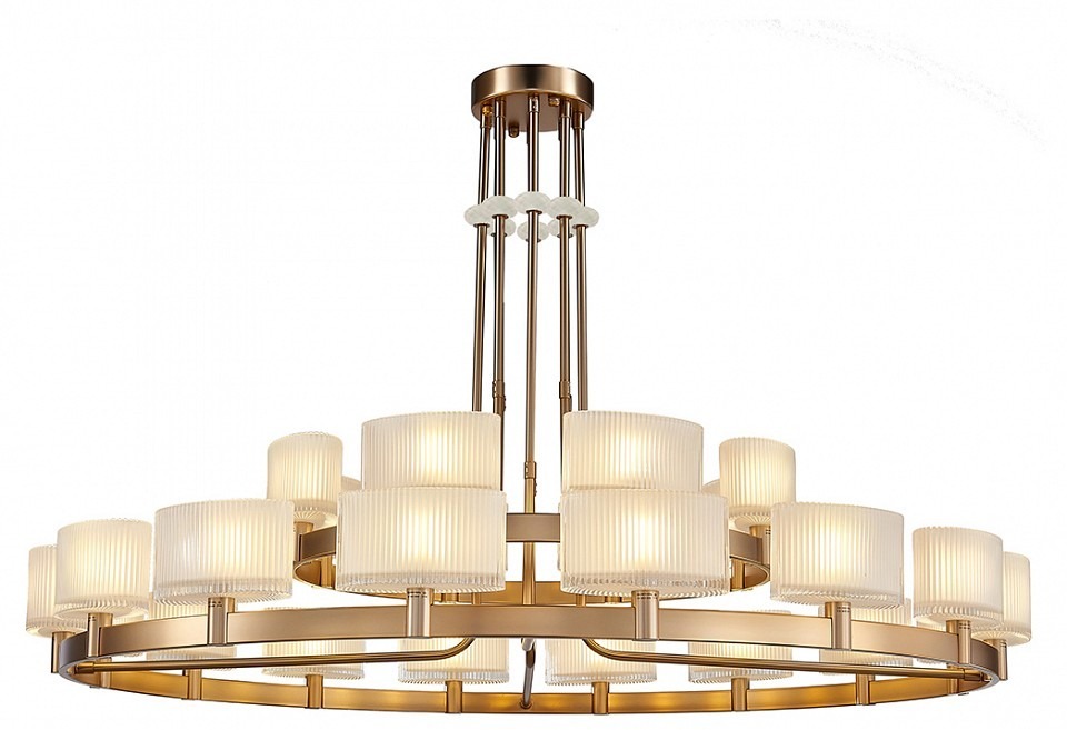 Фото Люстра на штанге Newport 4330 4338+16/C new gold NWP_M0070341 - интернет-магазин МегаТерем в Москве