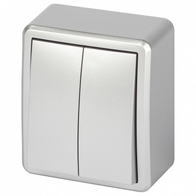 Выключатель двухклавишный Э...