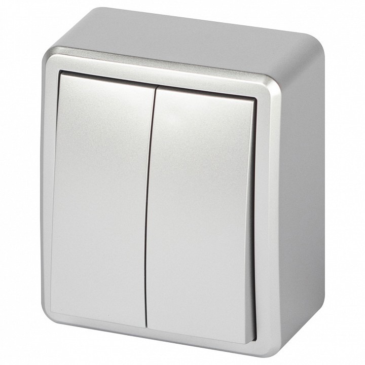 Фото Выключатель двухклавишный Эра Эра Эксперт 11-1204-03 ER_B0063035 - интернет-магазин МегаТерем в Москве