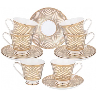 Чайный набор lefard золотая...