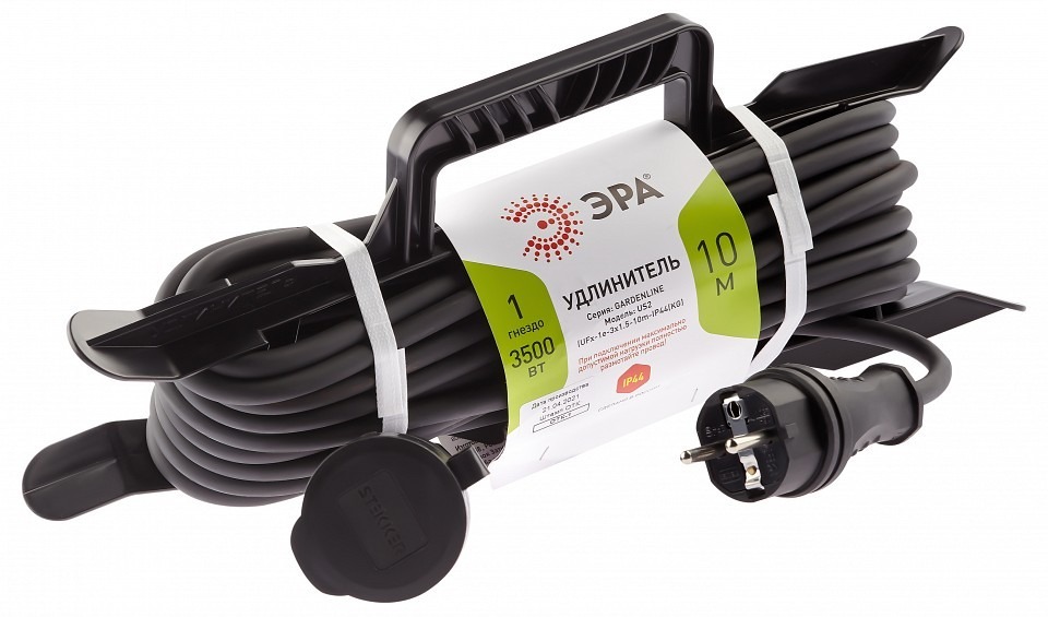 Фото Удлинитель Эра  UFx-1e-3x1,5-10m-IP44(KG) ER_B0050867 - интернет-магазин МегаТерем в Москве