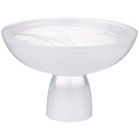 Блюдо на ножке "murano" white, 21см Bronco (336-189)