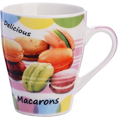 Фото Кружка 340 мл Радужные Макаруны LORAINE (9-25971-1) - интернет-магазин МегаТерем в Москве