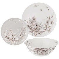 Набор посуды обеденной lefard "white flower" на 4 пер. 12 пр.: 25,5см/ 20,5см/750мл 18см (415-2135) 