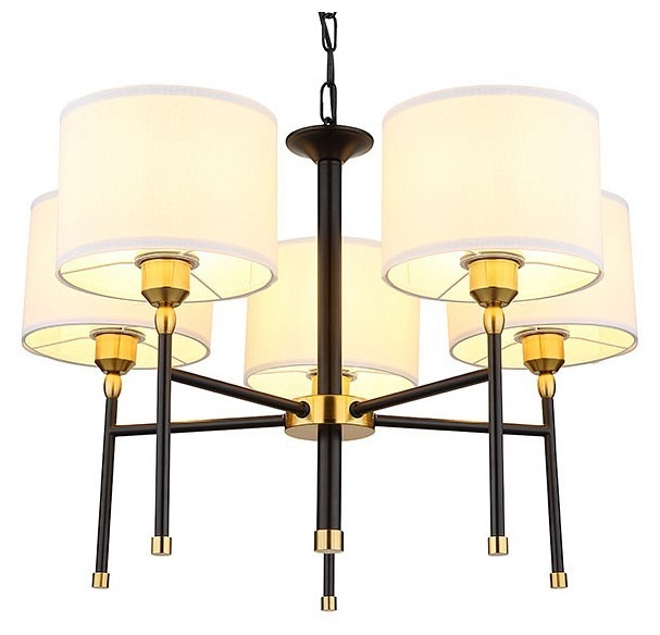 Фото Подвесная люстра Arte Lamp Jamie A4090LM-5BK AR_A4090LM-5BK - интернет-магазин МегаТерем в Москве