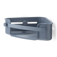 Органайзер для душа flex adhesive угловой, голубой (79969)