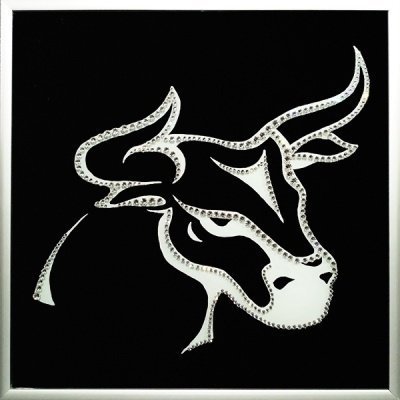 Картина Бык с кристаллами S...