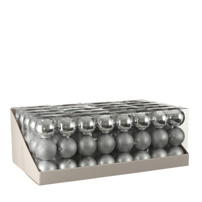 Декор н-р шаров серебро o 8...