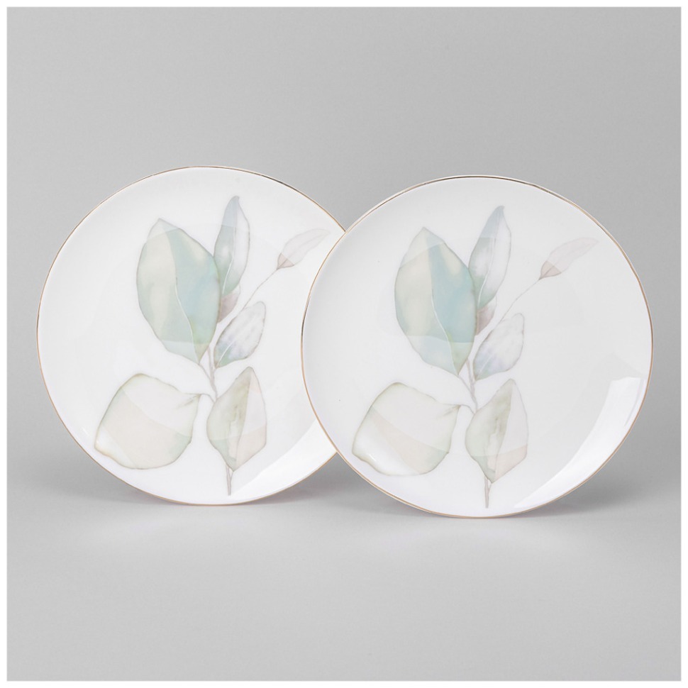Фото Набор тарелок закусочных lefard inspiration нежность 2 шт. 20,5 см (422-139)  - интернет-магазин МегаТерем в Москве