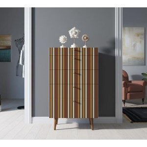 Фото Комод высокий Berber принт 20 арт BB10/Print_20-ET - интернет-магазин МегаТерем в Москве