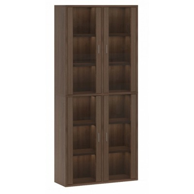 Шкаф-витрина Домино СУ(ш2в2)+4ФС MER_SUsh2v2-4FS-SH-shamoni-CH