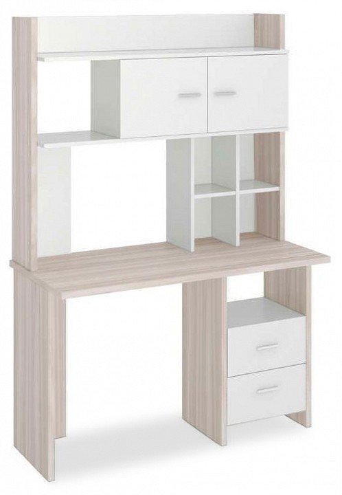 Фото Стол компьютерный Домино lite СКЛ-Прям120+НКЛХ-120 MER_SKL-Pryam120-NKLH-120-KBE - интернет-магазин МегаТерем в Москве