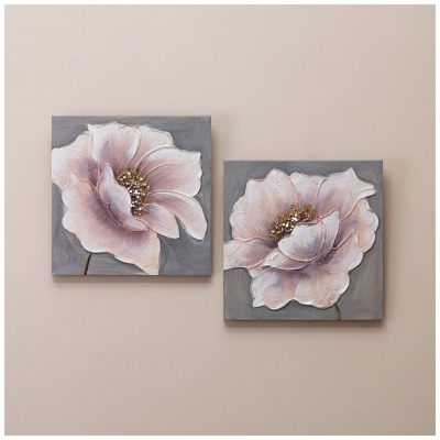 Комплект из 2-х картин "нежность" 40х40х2,5 см (каждая) Bronco (534-218)