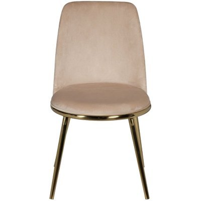 Стул велюр бежевый/золото 4...