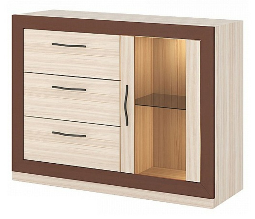 Фото Тумба-витрина Нобиле Км-120/38 ФС MER_Km-120-38-FS-KSHok - интернет-магазин МегаТерем в Москве