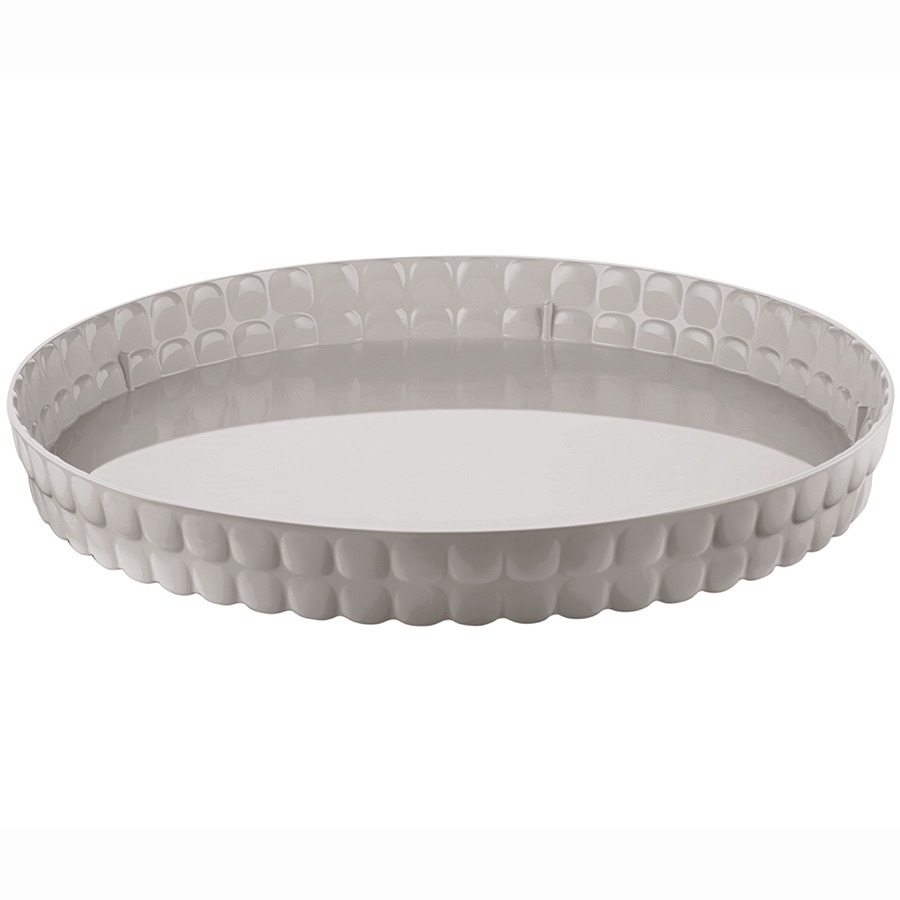 Фото Поднос сервировочный tiffany, D35,6 см, серо-бежевый (75590) - интернет-магазин МегаТерем в Москве