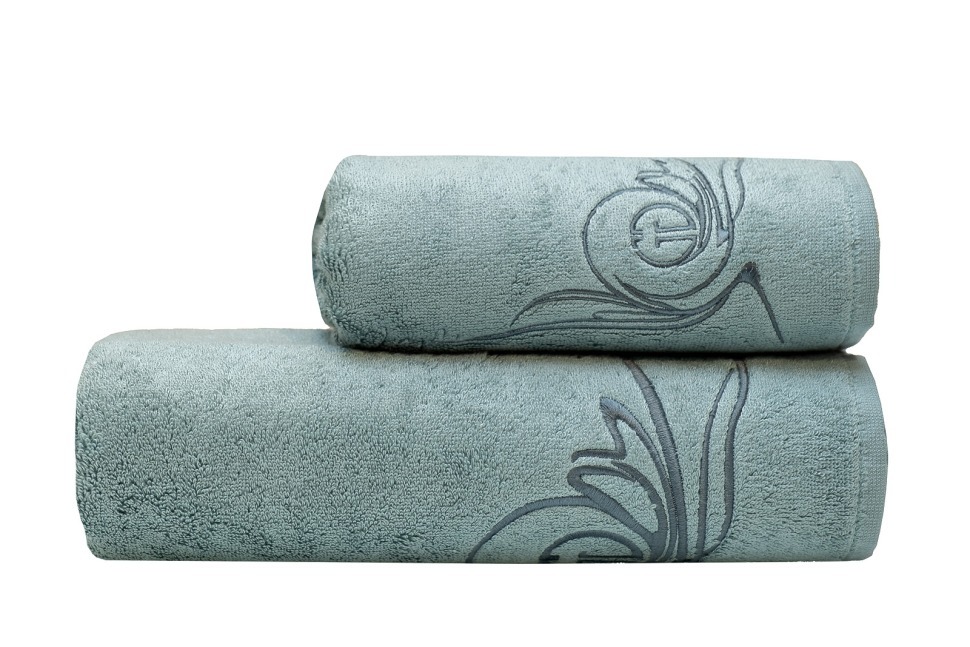 Фото Полотенце Лирика модал голубое 70*140 (TT-00015201) - интернет-магазин МегаТерем в Москве