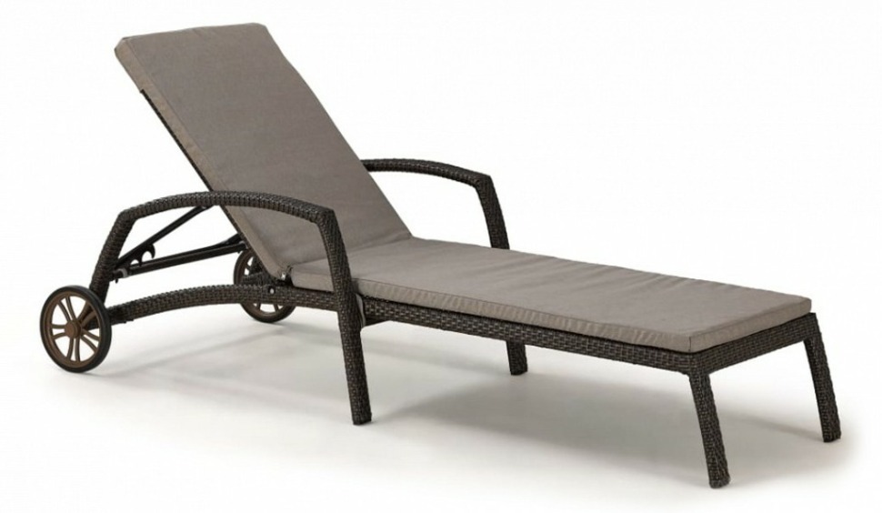 Фото Лежак A35A2-W53 Brown с матрасом AFN_A35A2-W53_Brown - интернет-магазин МегаТерем в Москве