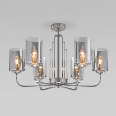 Люстра на штанге Eurosvet Defi 60138/6 сатин-никель EV_a060903