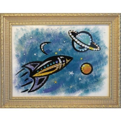 Картина Космос с кристаллам...
