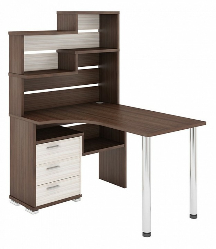 Фото Стол компьютерный Домино СР-132-130 MER_SR-132_SHK-LEV - интернет-магазин МегаТерем в Москве