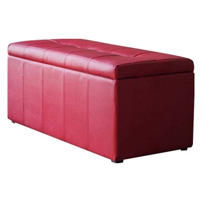 Банкетка-сундук Лонг красная DRB_13118