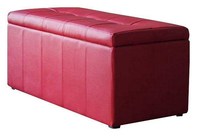 Фото Банкетка-сундук Лонг красная DRB_13118 - интернет-магазин МегаТерем в Москве