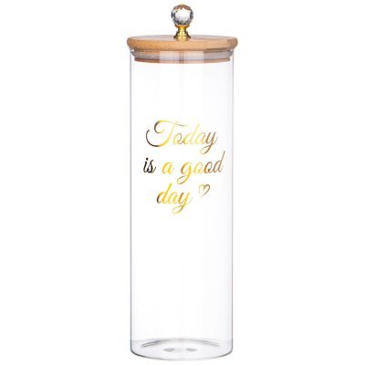 Емкость для сыпучих продуктов agness "kristall" 1700 мл 9.5*9.5*27 см. цвет: прозрачный (889-155) 