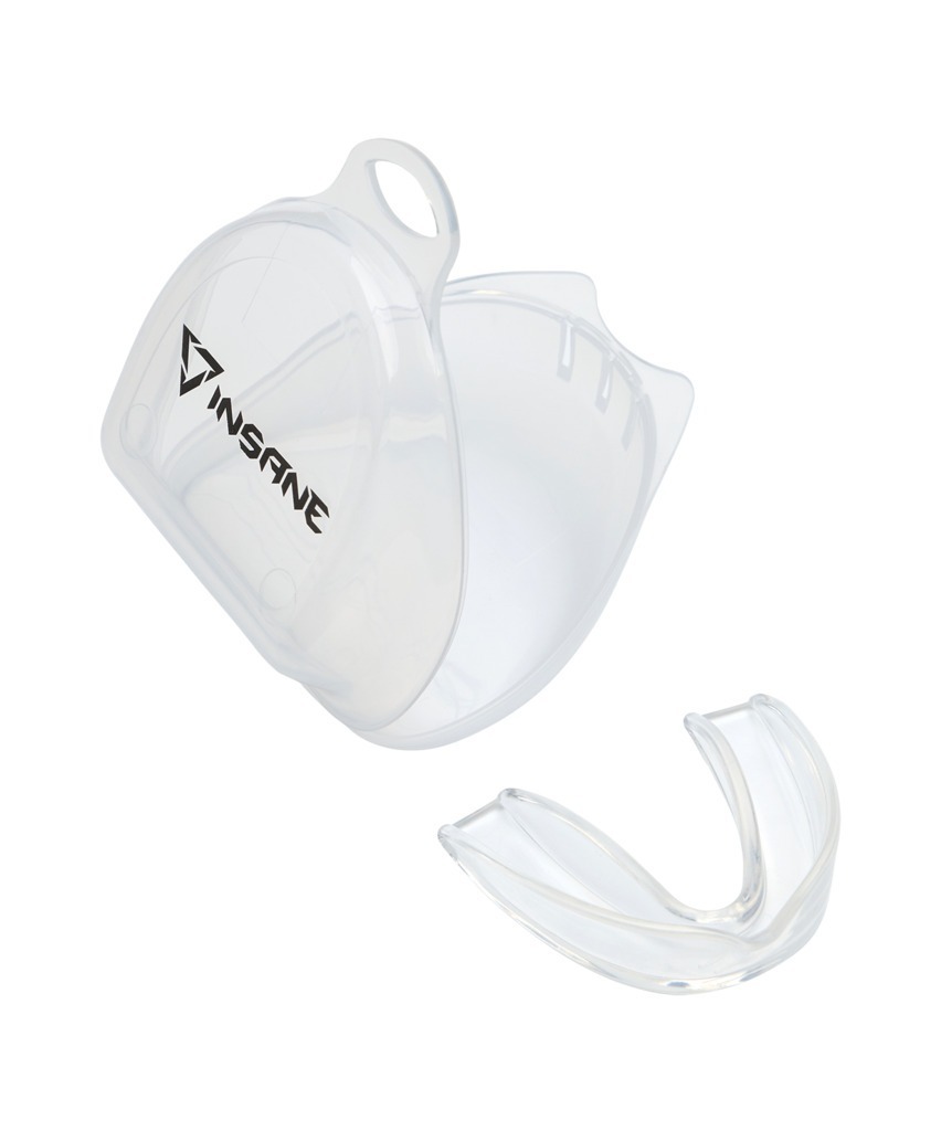 Фото Капа 1-челюстная INSANE TIGER, ЭВА, прозрачный, с футляром, детский (2115181) - интернет-магазин МегаТерем в Москве