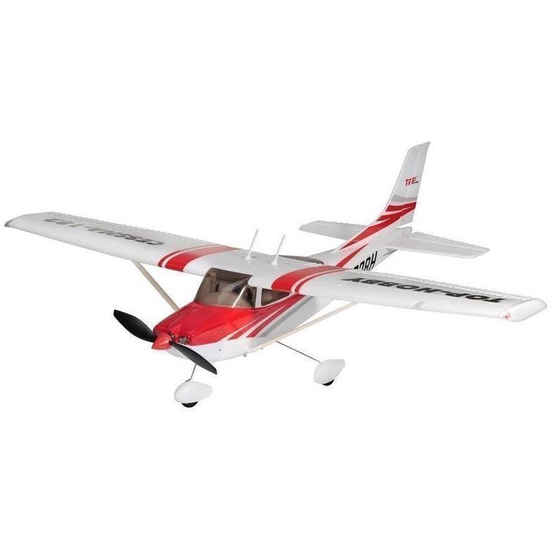 Фото Радиоуправляемый самолет Top RC Cessna 182 400 class красный 965 мм RTF 2.4G (TOP003C) - интернет-магазин МегаТерем в Москве