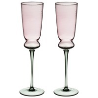 Набор бокалов для шампанского "twist & shine" green, 2 шт/210 мл Lefard (687-023)