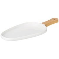 Тарелка lefard "native" с дерев. ручкой овальная 33,5*14,5*2,4 см (761-086) 