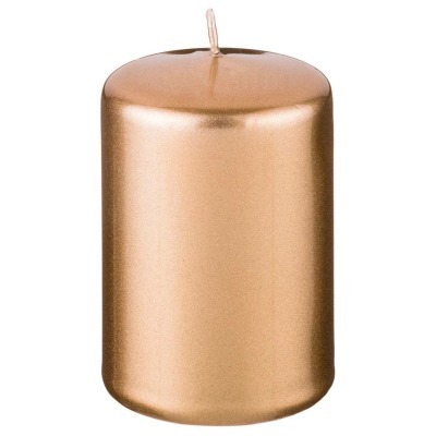 Свеча d5,8*9 см золотой мет...